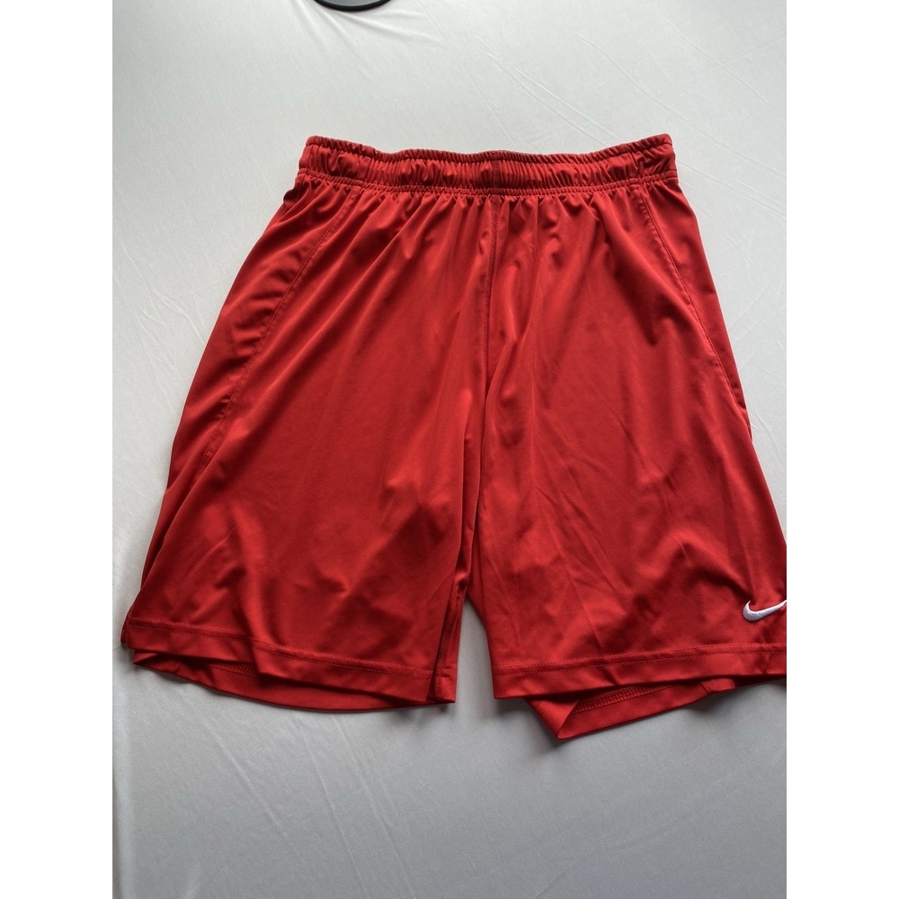 Nike Mens Large Red League Knit II Soccer Shorts Dri-FIT Training 728220-657
